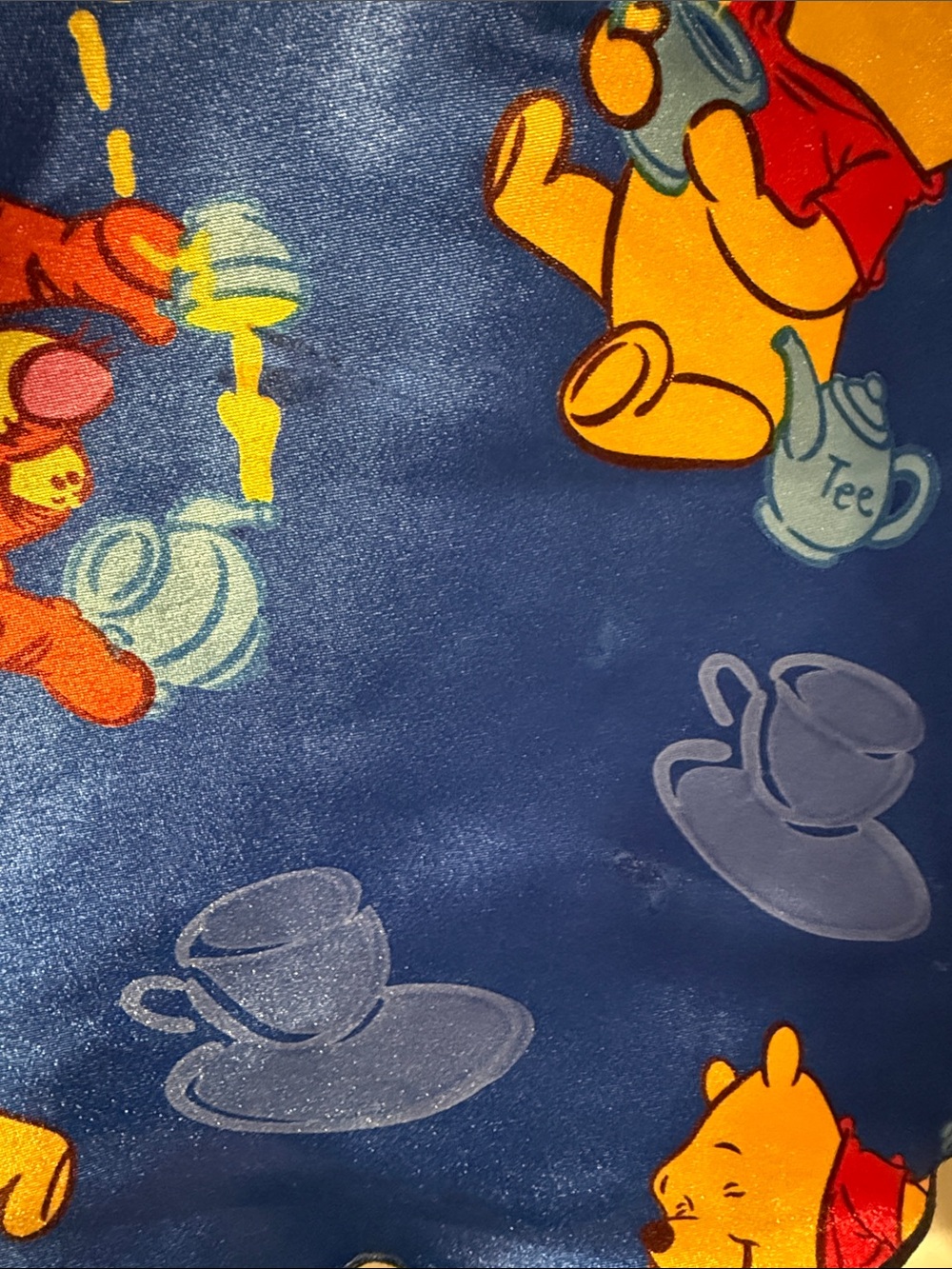 Blue Winnie the Pooh & Tigger Satin Lounge Set - Picture 4 of 8